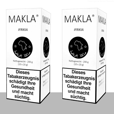 Makla Ifrikia - Chewing Tobacco - Kautabak - 2 Stangen 2 x 10 x 20 g Dose