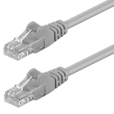 Patchkabel grau 7,5m U/UTP CAT5e DSL-/Netzwerk Ethernet-Kabel 100MHz RJ45 8P8C