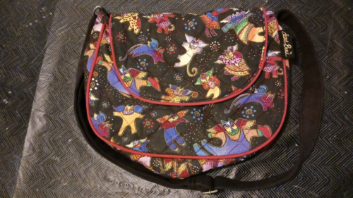 Laurel Burch handbag crossbody Angel Cats, Outerspace, Stars - Picture 1 of 4