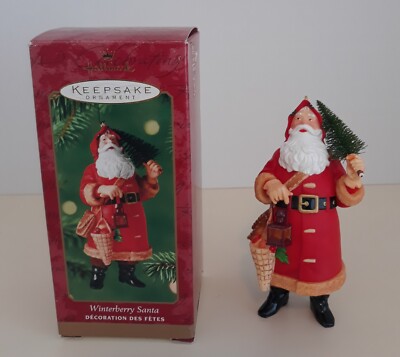 Hallmark Keepsake Ornament Winterberry Santa QXI4331 2000 NEW!