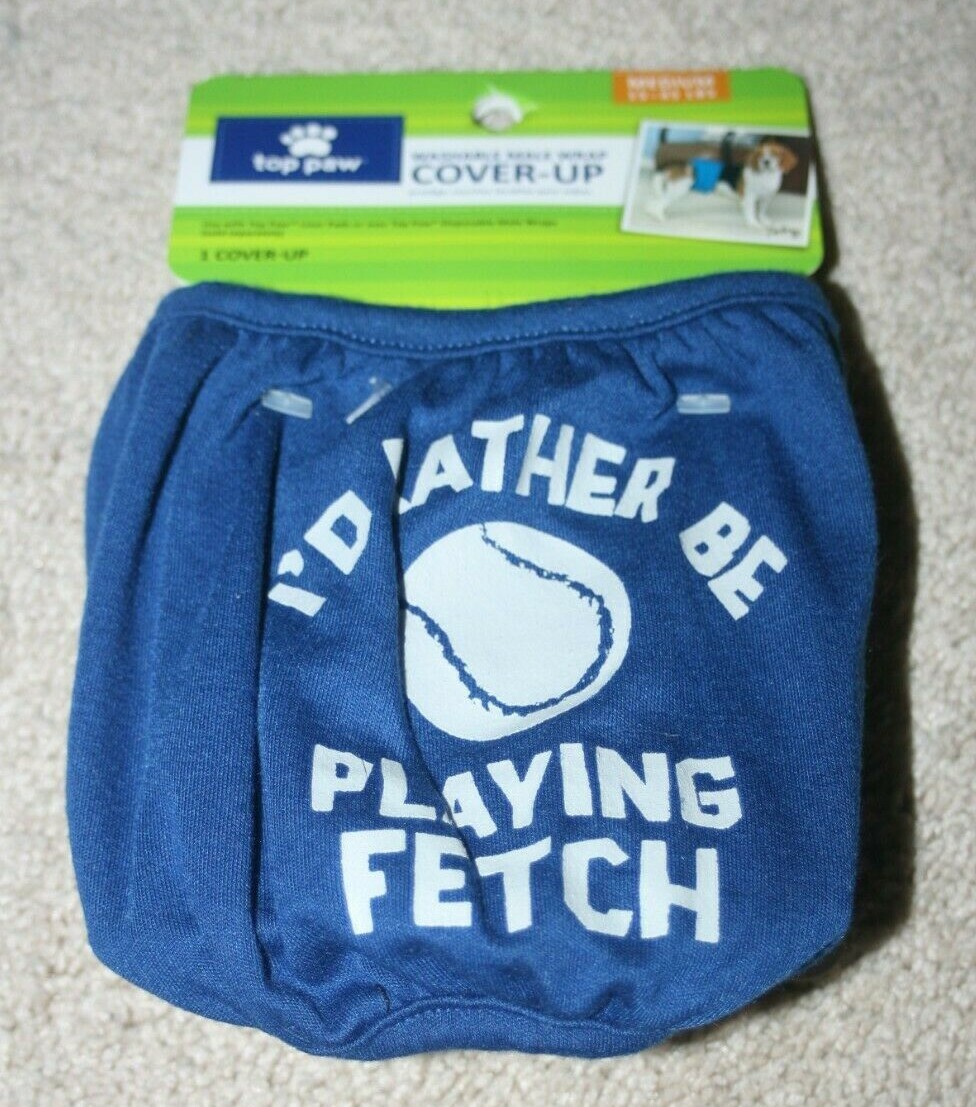 NEW TOP PAW Washable Male Wrap Cover Up Size Medium Navy (1545lbs) eBay