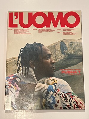 L'uomo Vogue July 2019 x2 Covers Lot Models Pusha T & Jonas Glöer