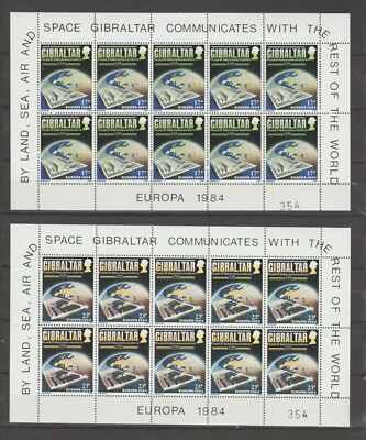 s37388 GIBRALTAR EUROPA CEPT MNH ** 1984 MSX2 