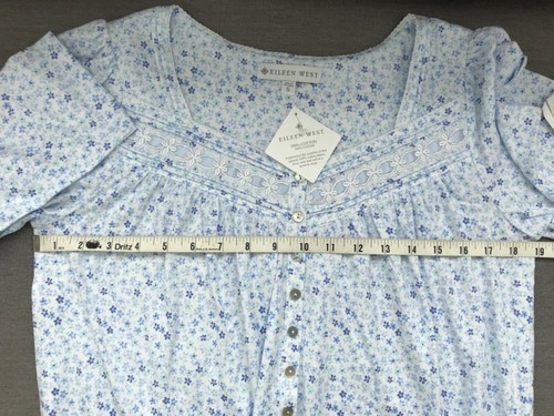 Eileen West Women's Cotton Ditsy Floral Nightgown NWT Size S - Picture 4 of 6