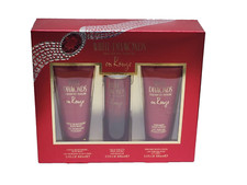 WHITE DIAMONDS EN ROUGE WOMEN SET 3.3 OZ EDT SPRAY 3.3 OZ BODY LOTION 3.3 OZ B/W