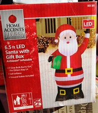 Santa with Gift Box 6.5FT Airblown Inflatable Christmas 822 321