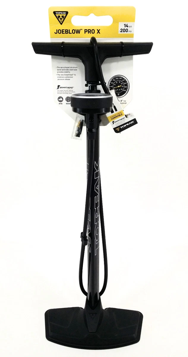 Topeak Joe Blow Pro X 200psi Floor Pump Smarthead DX Presta amp; Schrader  Bike eBay