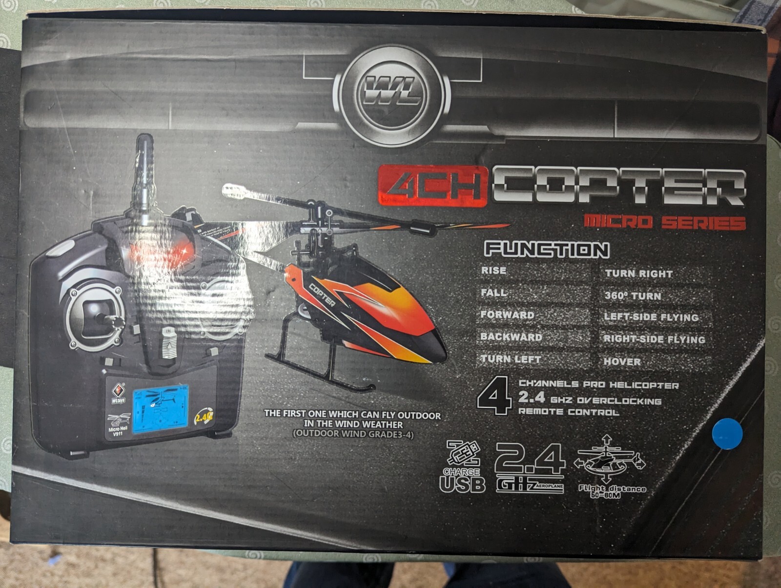 WLToys V911 4 Channel 2.4 Ghz Copter Micro Series. (No Instructions) eBay