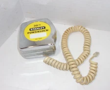 Vintage Telephone Stanley power lock Tape Measure Novelty Phone
