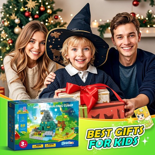 Large Magnetic Blocks Kids Building Toys Mine Magworld Magic Enchanted Buildi... - Picture 6 of 7
