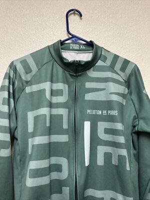 PELOTON DE PARIS Men's CYCLING Long Sleeve JERSEY Sz XL | eBay