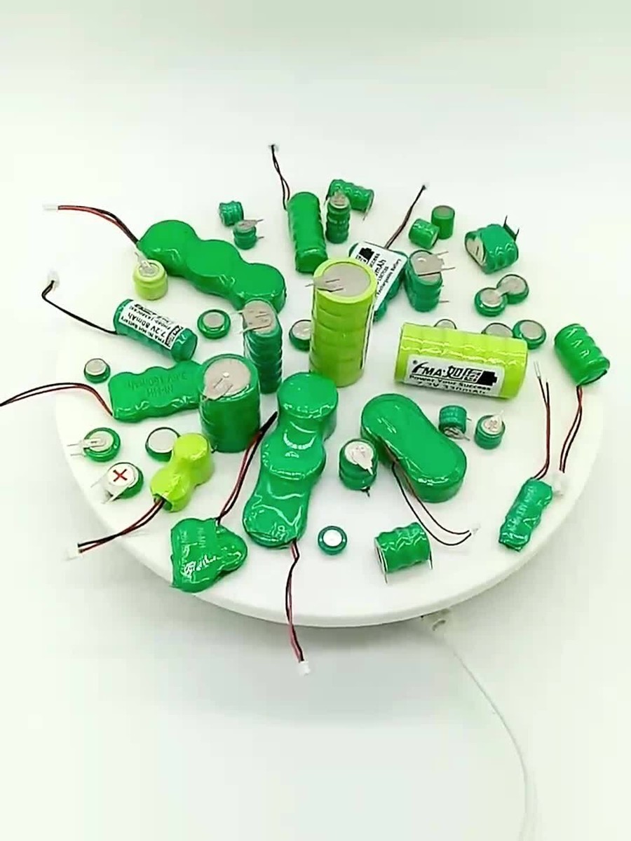 3x Ni-mh Button Rechargeable Battery 4.8v 20mah to Car Torch