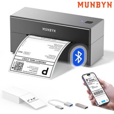 MUNBYN Bluetooth Thermal Label Printer 4x6 Shipping Label Printer for USPS FedEx
