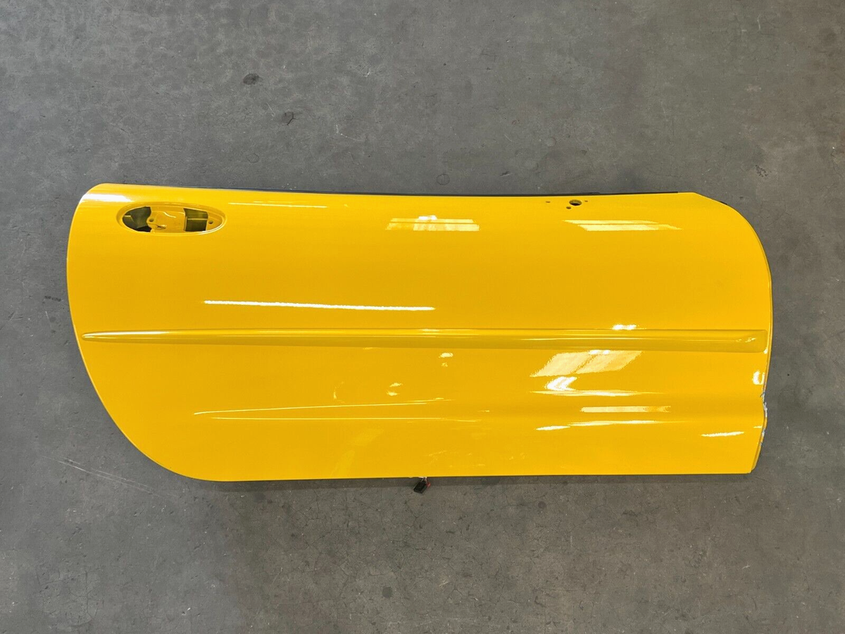 2001-2004 Chevy Corvette C5 Front Right Exterior Door Panel Yellow