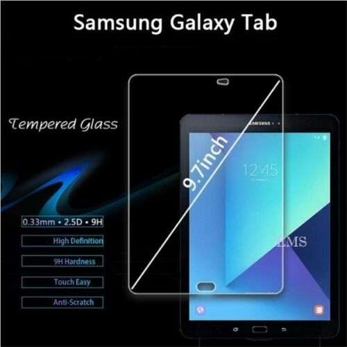 Tempered Glass Screen Protector For Samsung Galaxy Tab S2 S3 8" 9.7" S4 S5 10.5" - Picture 1 of 6