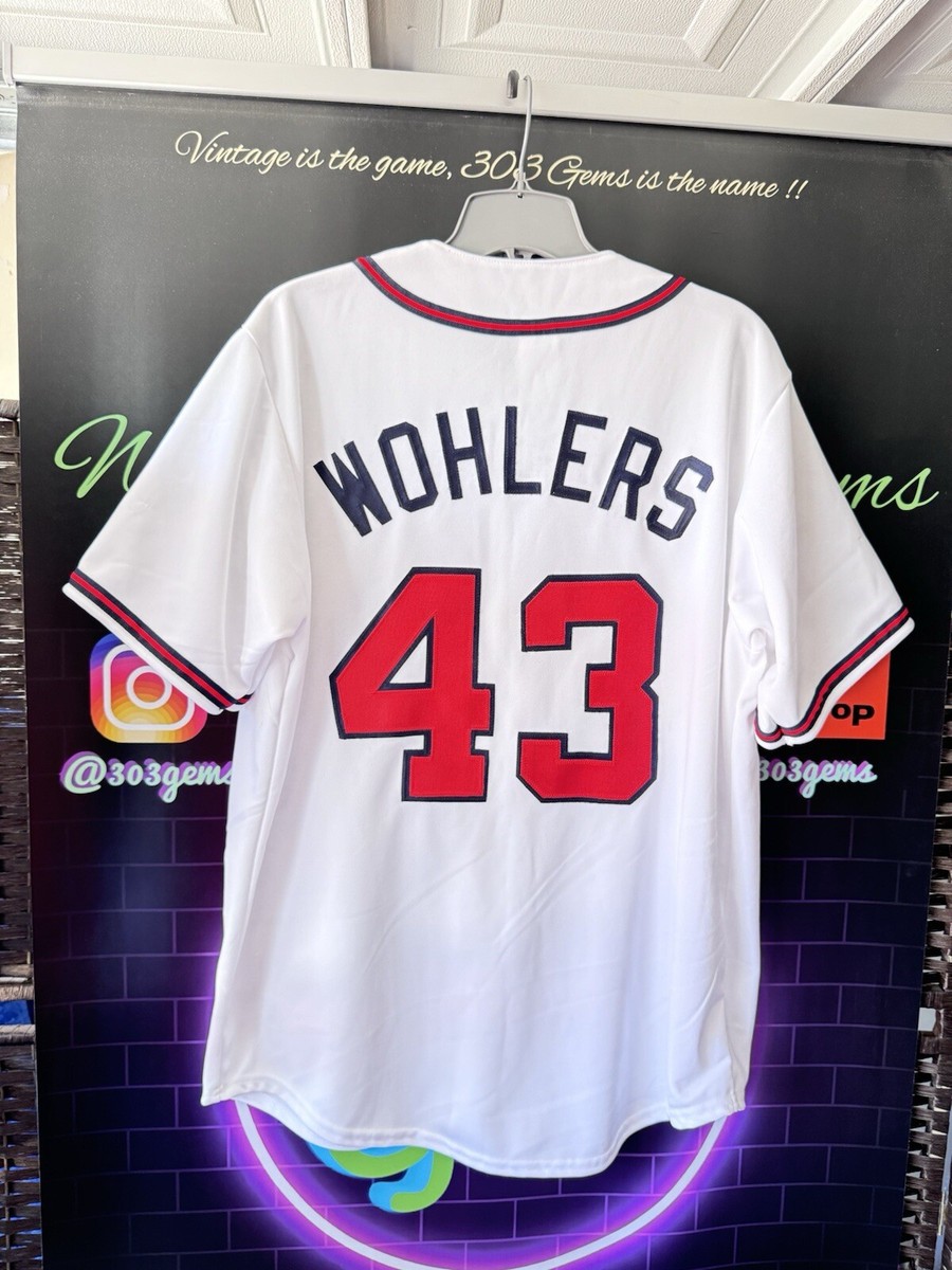 RARE Authentic Mark Wohlers #43 Atlanta Braves STITCHED MLB Baseball Jersey