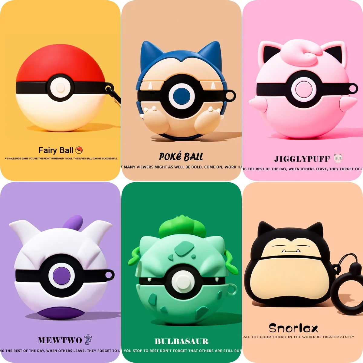 Poke Ball For Airpods Pro 2 Case,Cute 3D Cartoon Anime Case For Airpods Pro Case-image
