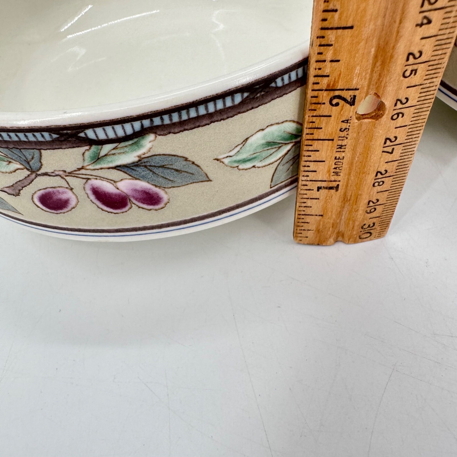 Mikasa Intaglio Garden Harvest Cereal Pasta Salad Bowls Stackable 6.25" Set of 4