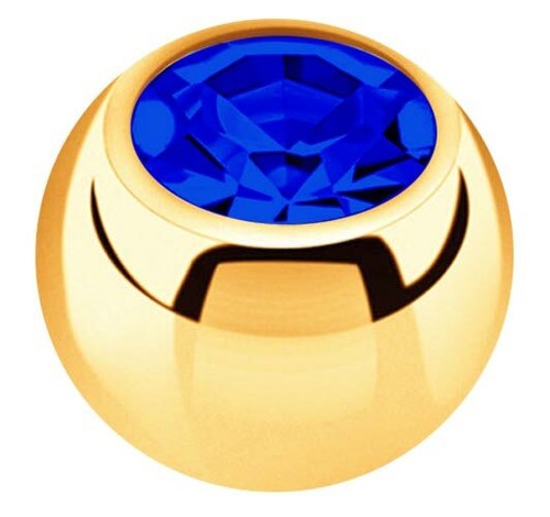 Set 2 Piercing Gioielli Vite Palle Placcato Oro IN 1,6x5mm con Zirconia Crystal - Foto 7 di 36