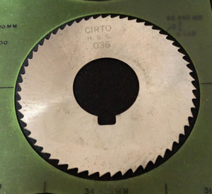CIRTO 2-3/4 x 0.036 x 1  56T HSS Slitting Slotting Saw !