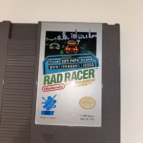 JEU NINTENDO NES RAD RACER   FRA LOOSE TESTE / FONCTIONNE BON &Eacute;TAT