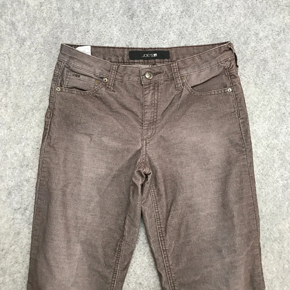 Pantalones Joe's Niñas Talla 16 Marrón Rotos En Micro Cordones Pierna Recta Tiro Mediano Foto 3 de 4