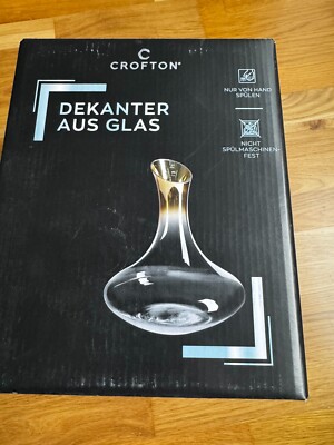 CROFTON  Dekanter, Weindekanter aus Glas 1,96 Liter; 23,5cm Dekanter für Wein