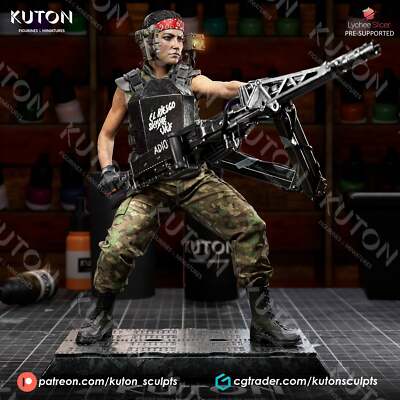 Private Vasquez (Alien) 3D gedrucktes Modell 165mm (Maßstab 1/10) - Fan Art