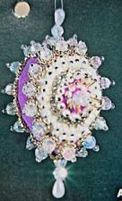 LeeWards ROYAL VELVET Purple Vintage Sequin Bead Christmas Ornament KIT NOS DIY