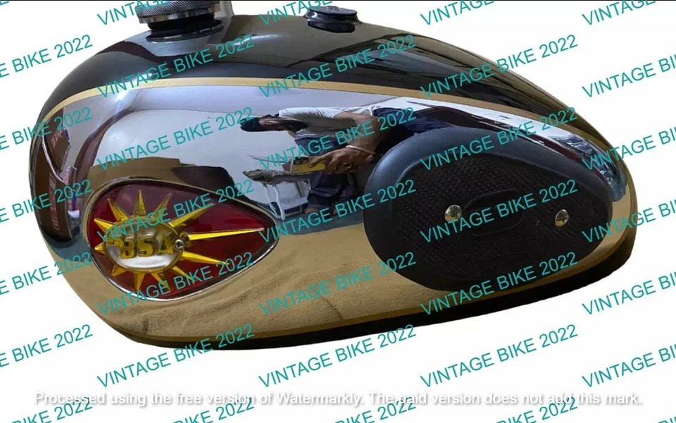 BSA A7 A10 Super Rocket Negro Cromo Tapa Tanque de Combustible Insignia Kpad Tap Goma/AJUSTE FO Foto 4 de 4