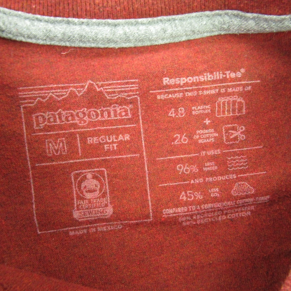 Camisa Patagonia Para Hombre Mediana Manga Corta Calce Regular Ligera Cuello Redondo Foto 3 de 4