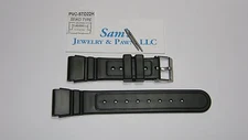 Heavy Duty 22mm BlackRubber Diver Watch Band Luminox NavySeal Swiss Army #STD22H