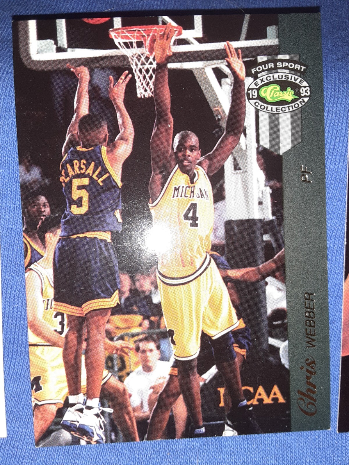 1993 Classic Four Sport McDonalds CHRIS WEBBER #30 Michigan ROOKIE RC MVP HOF MT