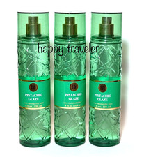 Bath  Body Works PISTACHIO GLAZE Fine Fragrance Mist 8 oz NEW Set of 3