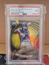 2022 Topps Chrome Black Gold Refractor 47/50 Bo Bichette PSA 9 Blue Jays/Mets