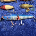 Vintage Lot Of 6 Wooden Lures All Different, Great Variety, And Colors ￼ — photo 5