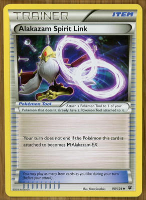 Alakazam Spirit Link - 90/124 ~ XY Fates Collide ~ Slight Play!!!