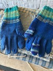 Antique Pennsylvania  Amish Hand Knit Blue Gloves   with Provenance Wonderful — photo 5