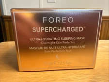 FOREO Supercharged Ultra Hydrating Sleeping Mask 75 ml / 2.5 Oz 01/28 New SEALED