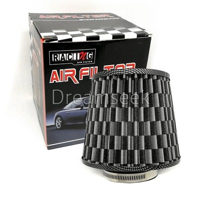 3'' Sportluftfilter Sport Luftfilter Austauschfilter Universal Carbon Fiber Look