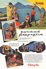 Kodak Vintage Ad 1950s Photography Advertising Kodacolor Film Color 1952