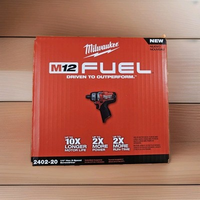 Milwaukee M12 FUEL 12V 2402-20 1/4'' Hex 2 Speed Screwdriver Drill - Tool Only