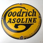Vintage Goodrich Gasoline Porcelain Sign - Tires Auto Car Mechanic Gas Pump Sign