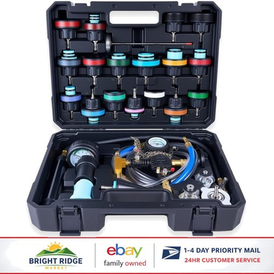 #ad #ad 30PCS Radiator Pressure Tester Kit for Automotive Cooling System Leak Detection $129.91