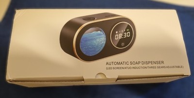 Automatic Foaming Soap Dispenser Rechargeable IPX6 Black   Wladipw (NEW)