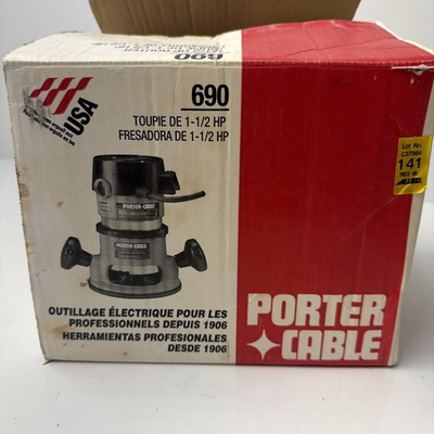 #ad Porter Cable Router 6902 Heavy Duty Motor amp; 1001 Base amp; Case Excellent Cond. $109.99
