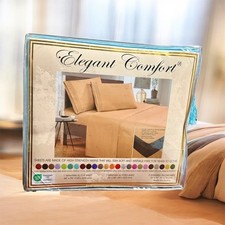 NEW Elegant Comfort Twin/Twin XL 4-Piece Sheet Set - Wrinkle Free Microfiber Sof