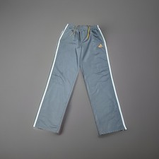 Addias Pants Men XL Gray  White Striped Polyester Gym Workout Athletic