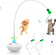 Interactive Cat Toy with Touch Activation, Automatic Spin Cat Toys for Indoor Ca