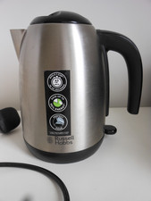 Russell Hobbs Brushed Stainless Steel & Black Electric  open handle